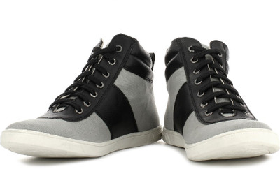 

Flippd Mid Ankle Sneakers For Men(Black, Grey, Grey;black