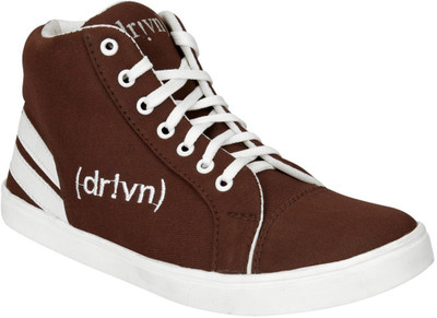 

Drivn Ankle Length Casual Sneakers For Men(Maroon, Brown