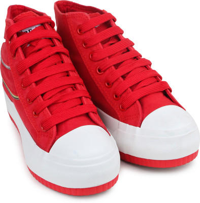 

Shoetopia Canvas Shoes For Women(Red