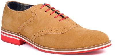 

Walker Styleways Splendid Laceup Casual Shoes For Men(Tan, Posh tan