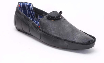 

Quarks Black Boat Shoes For Men(Black)