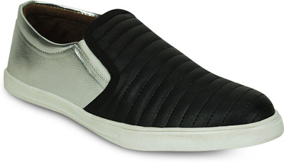 

Get Glamr Designer Slip on Sneakers For Men(Black