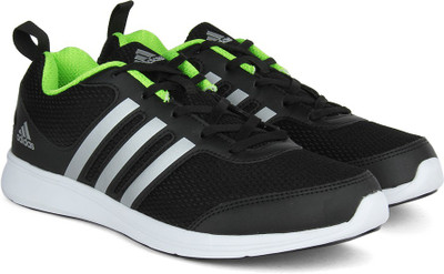 

ADIDAS YKING M Running Shoes For Men(Black, Green, Silver, Cblack/silvmt/sesosl