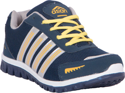 17% OFF on Asian Shoes Jump03 Walking Shoes For Men(Navy, Yellow) 17% OFF on Asian Shoes Jump03 Walking Shoes For Men(Navy, Yellow)