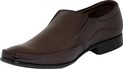 

Dokmen Cherry Brown Formal shoes for Men Slip On For Men(Brown