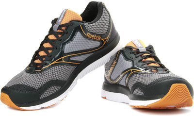 

REEBOK Dual Turbo 3.0 Running Shoes For Men(Grey, Black, Grey;gravel;orange;white