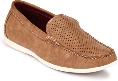 

Ruggero Punching Loafers For Men(Tan