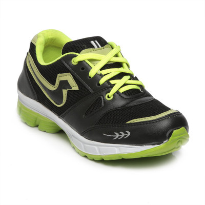 

Ten Black::Green Mesh Sports Shoes Running Shoes For Men(Multicolor