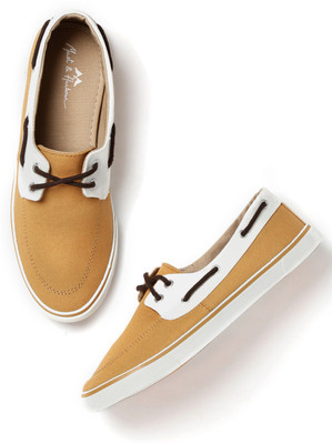 Buy Mast Harbour Boat Shoes For Men Tan White on Flipkart PaisaWapas