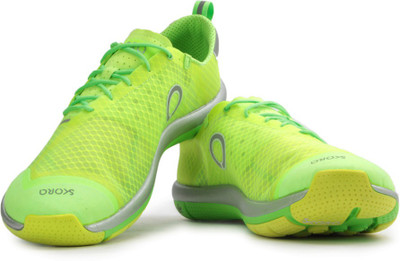 

Skora Tempo Men Running Shoes For Men(Green), Flo.yellow;silver;flo.green
