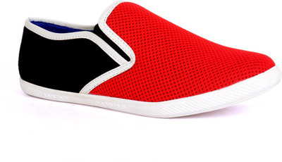

Sam Stefy Red Black Net Casual Shoes For Men(Multicolor)