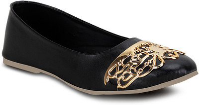 

Get Glamr LIZA FLATS Bellies For Women(Black