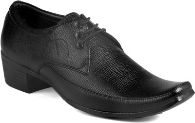 Bxxy Men's Black Height Increasing Formal Shoes Lace Up For Men(Black) available at flipkart for Rs.799