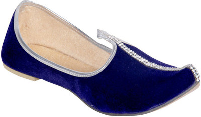 

Panahi Velvet Juti Mojari For Men(Blue