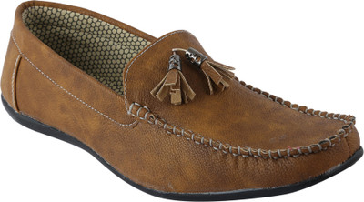 

SanMega Loafers For Men(Brown)