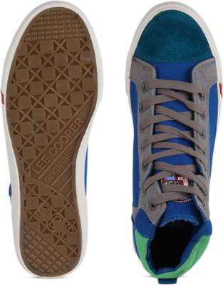 Lee Cooper Men Mid Ankle Canvas Sneakers