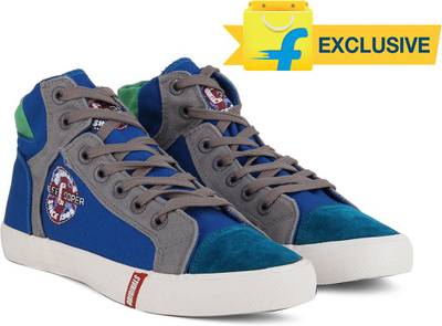 Lee Cooper Men Mid Ankle Canvas Sneakers