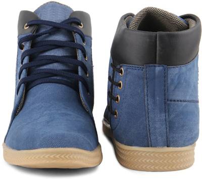 Tashi Stylish Long Toe Blue Sneakers