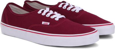 

Vans AUTHENTIC Men Sneakers For Men(Maroon, (pop check) rhubarb/bittersweet