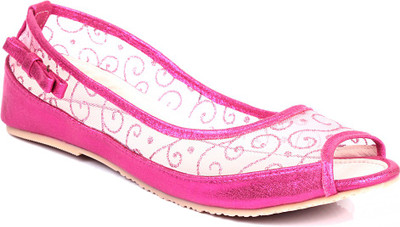

Bare Soles Pink Net Belly Bellies For Women(Pink