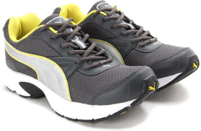 

Puma Brilliance DP Men Running Shoes For Men(Grey), Dark shadow-puma silver-blazing yellow