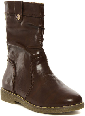 

Flat n Heels Boots For Women(Brown)