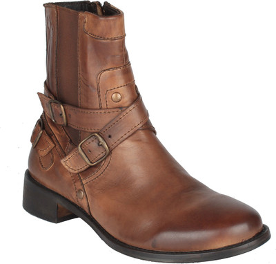 Salt N Pepper 14-331 Criminal Tan Brown Mid Ankle Boots Boots For Men(Brown)
