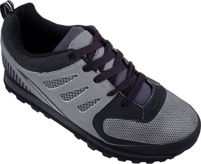 

Action Synergy 26297 Mesh/ PU Casual Shoes For Men(Grey, Black, Purple), Dark grey