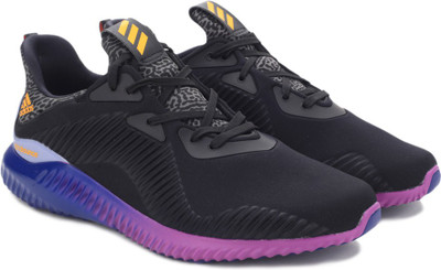 

ADIDAS ALPHABOUNCE M Running Shoes For Men(Black, Cblack/sogold/shopur