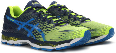 

Asics GEL-NIMBUS 17 Running Shoes For Men(Blue, Flh ylw/elctrc blue/indgo blue