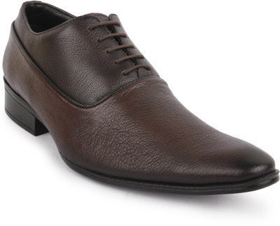 

Buckle Up MENS LEATHER SHOES BU1150_BROWN-Size- Lace Up For Men(Brown