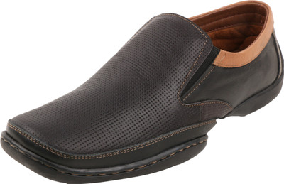 

Egoss Corporate Casuals For Men(Black, Tan