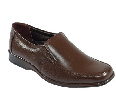 

Shoe Bazar Leather Slip On Shoes For Men(Brown)
