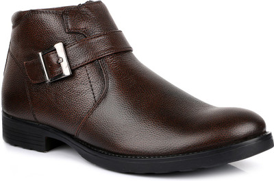 

Escaro Leather Boots For Men(Brown