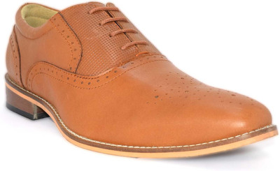 

Alberto Calza Leather Oxford Lace Up For Men(Tan