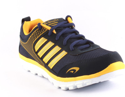 Zapatoz Blueyellow Running Shoes For Men(Navy, Blue