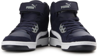 

Puma Rebound Street SD Men Mid Ankle Sneakers For Men(Blue), Peacoat-white