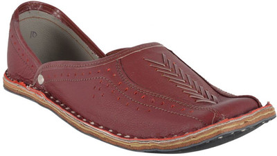 

DFR Ethnic Shoe Style Jutti-Cherry For Men(Maroon, 02cherry