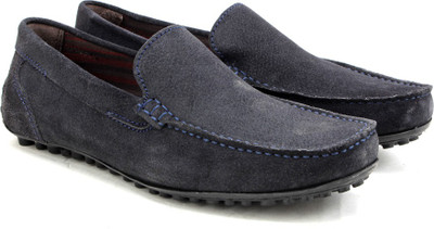 

WROGN Genuine Leather Loafers For Men(Navy