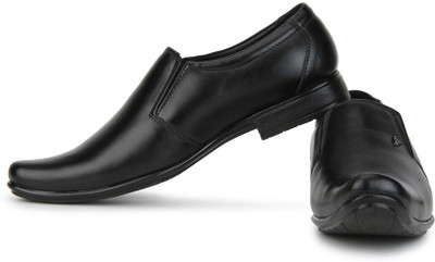 

Provogue Leather Slip On shoes For Men(Black
