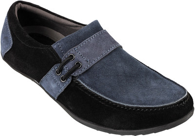 

Metro Genx Corporate Casuals For Men(Black, Blue, 77;black/blue