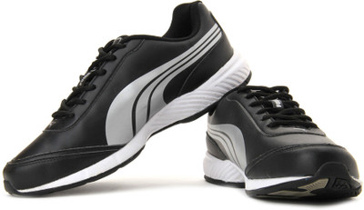 

Puma Roadstar XT DP Men Running Shoes For Men(Black, Silver, 02;black;puma silver