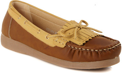 

Flat n Heels Loafers For Women(Brown)