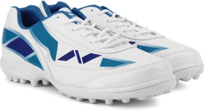 

Nivia Hook-1 Cricket Shoe For Men(Blue, White, White/blue