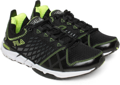 

Fila Running Shoes For Men(Black, Blk/sty yel