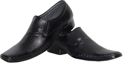 

Azzaro Black Cowboy Slip On Shoes For Men(Black