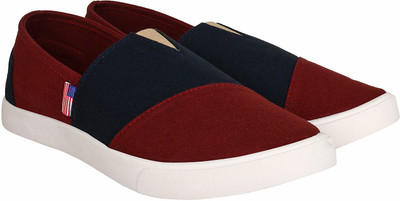 

AMG Canvas Loafers For Men(Red, Blue, Chry::blu
