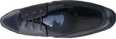 Port BLACK SLIP ON FORMAL SHOE Lace Up