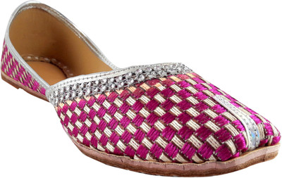 

Sagi Mojaris For Women(Pink, White), Sagi-pink::white