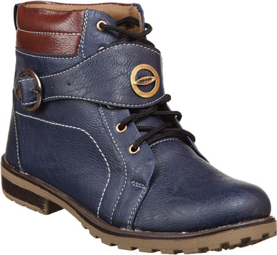 

Kraasa Rock Solid Boots For Men(Blue)